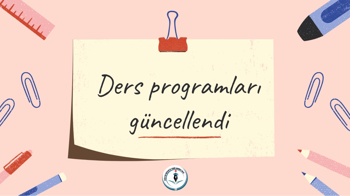 Ders Programı Değişikliği