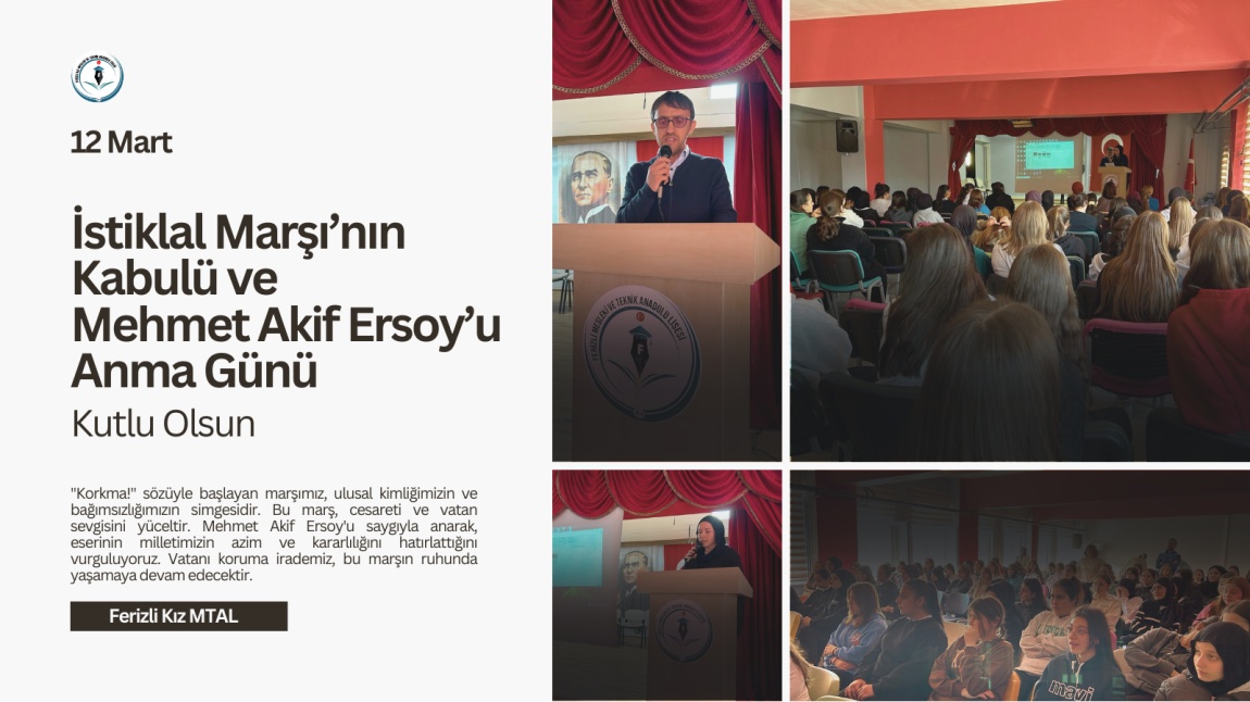 12 Mart İstiklal Marşı'nın Kabulü ve Mehmet Akif Ersoy'u Anma Günü